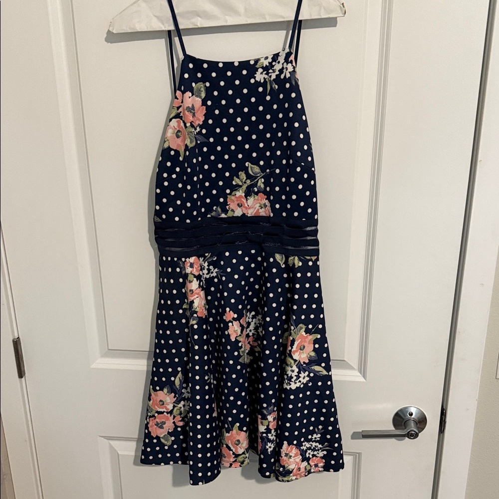 City Studio Navy Floral Dress